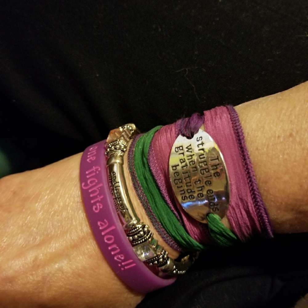 Mantra Gratitude Ribon Bracelet